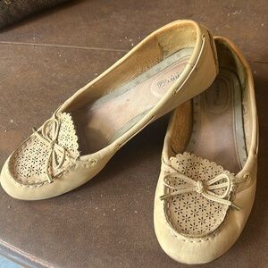 Sperry Top Sider Boat Shoes Womens Size 10M Beige